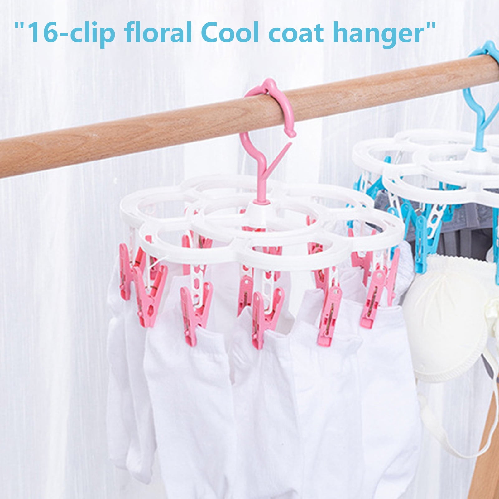 Yesbay Laundry Rack Strong Load-bearing 360 Degree Rotation Foldable ...