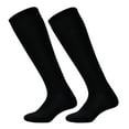 thumbnail image 1 of Yesbay Long Tube Socks Breathable Sweat Absorption No Odor Elastic Long Tube Socks for Playing Football Black, 1 of 8