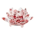 thumbnail image 1 of Yesbay Lotus Flower Figurine Artificial Quartz Crystal Lotus Flower Figurine Wedding Party Decor Souvenir, 1 of 8