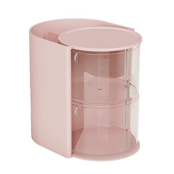 Yesbay Makeup Brush Holder Storage Box ,Rotatable Design Earring Bracelet Hair Accessories Organizer