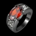 thumbnail image 1 of Yesbay Man Cool Big Red Rhinestone Inlaid Finger Ring Jewelry Gift Size 8-12-11, 1 of 7