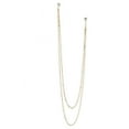 thumbnail image 1 of Yesbay Men Brooch Long Chain High-end Fine Workmanship Hollow Out Rhinestone Decor Match Clothes Luxury Polished Coat Collar Pin Men Clothes Accessories, 1 of 7