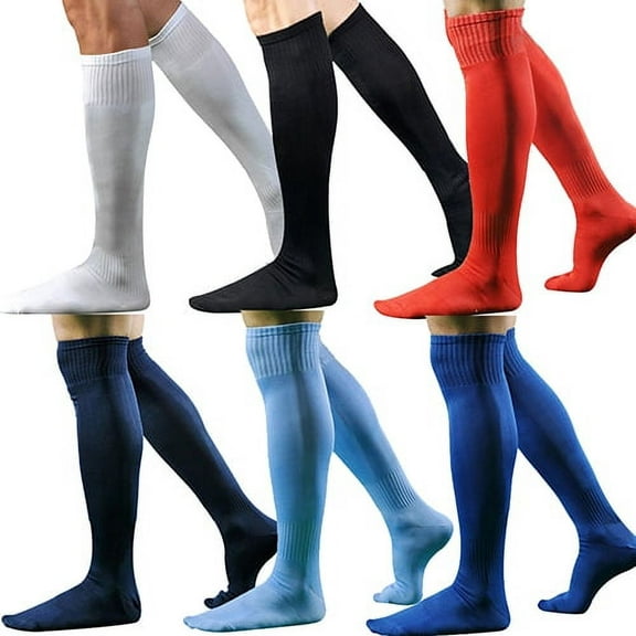 Yesbay Men Sport Football Baseball Hockey Soccer Long Socks Over Knee High Socks Yellow
