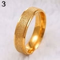 thumbnail image 1 of Yesbay Men Women Wedding Band Ring Stainless Steel Matte Ring Jewelry Couple Gift-Gold, 1 of 7