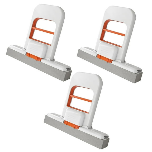 Yesbay Mini Foldable Desktop Mop Design Water Absorption One-Handed Use Mini Cleaning Sponge Mop