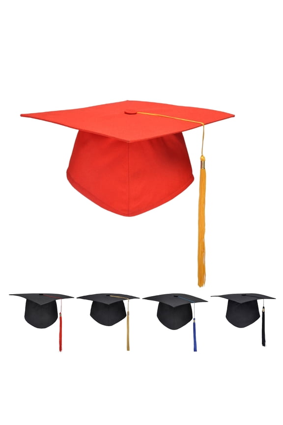 Mortarboard Tassels Classic Design Square Board Breathable Decorative Comfortable Unisex Graduation Party Hierophant Hat Headwear