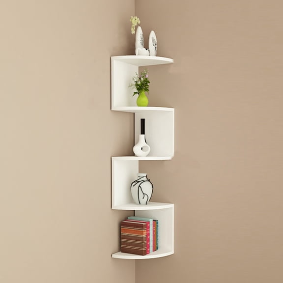 Yesbay Multi-layer Wall Shelves High Stability Strong Load-bearing Floating Shelves Corner Bookshelves