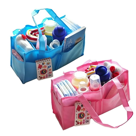 Yesbay Multi-pocket Baby Diaper Nappy Mother Bag Portable Non-woven Fabric Handbag,Diaper Bag-Pink