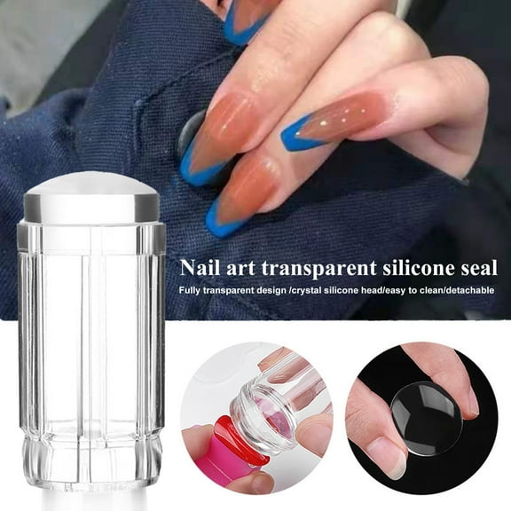 Yesbay Nail Stamper Detachable Artwork Making with Scraper Silicone Seal Nail Stamping Printing Tips Tool for Manicure