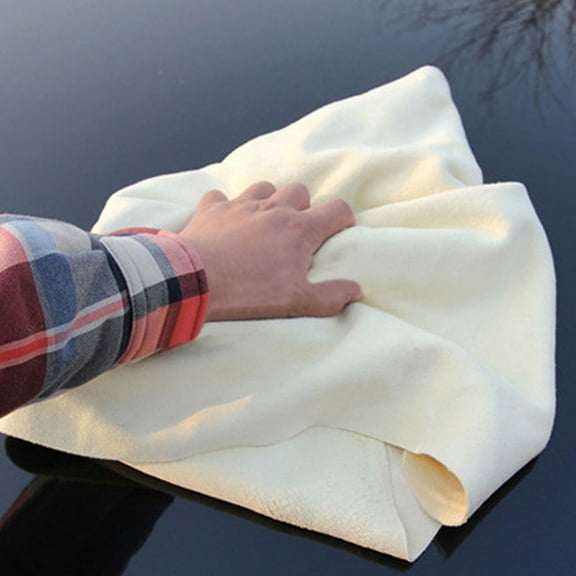 Yesbay Natural Chamois Leather Shammy Car Cleaning Towel Drying Washing Soft Cloth-Random
