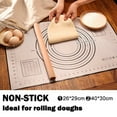 thumbnail image 1 of Yesbay Non-Stick Silicone Baking Dough Pad Sheet Rolling Pastry Liner Mat Bakeware,Dough Pad, 1 of 8