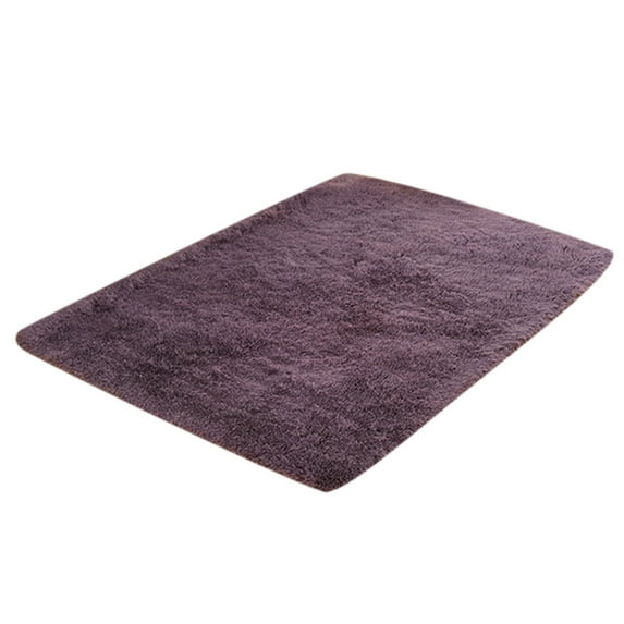 Yesbay Non-slip Soft Living Room Bedroom Shaggy Area Rug Floor Mat Carpet Home Decor,Beige White 40x60cm
