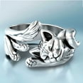 thumbnail image 1 of Yesbay Opening Ring Vintage Jewelry Gift Anti-fade Unisex Wrap Open Ring for Party, 1 of 5
