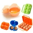 thumbnail image 1 of Yesbay Outdoor Camping Picnic 12 Eggs Holder Container Plastic Storage Box Case,12 Grids Random Color, 1 of 7