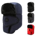 thumbnail image 1 of Yesbay Outdoor Hat with Integrated Scarf Windproof Thick Plush with Front Cover Full Skiing Skating Cold Weather Headwear, 1 of 7
