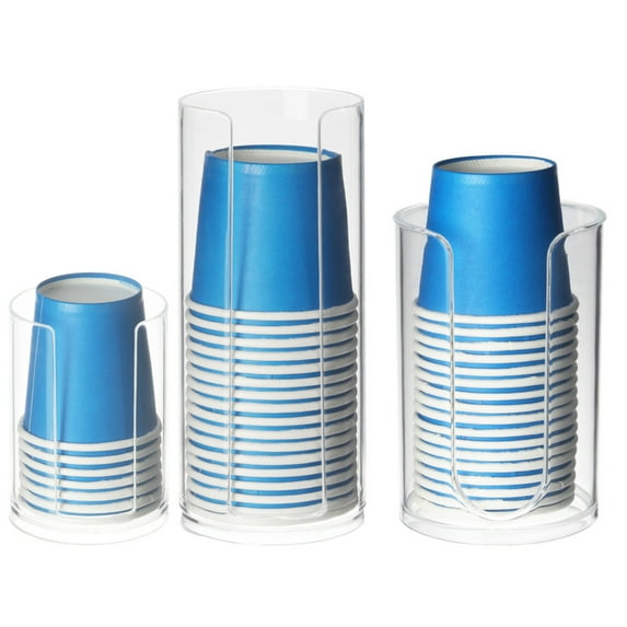 Yesbay Paper Cup Dispenser Mouthwash Cup Holder Prevents Waste U-shaped Space Saving Notch Cup Dispenser