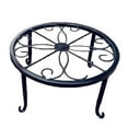 thumbnail image 1 of Yesbay Plant Stand Floor Flower Pot Rack Round Iron Home Garden Indoor Balcony Decor,Black, 1 of 4