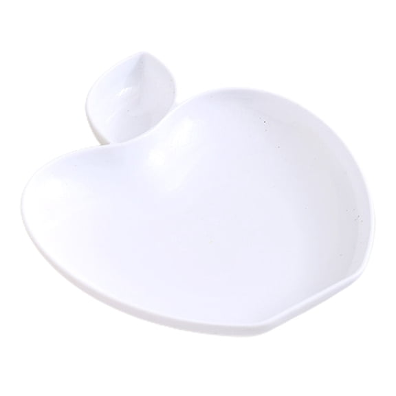 Yesbay Plastic Serving Platter Set Plate with Dipping Saucer,Dish Sauce Vinegar Holder, Dumpling Cold Dishes Snack Dessert Fruit Appetizer Serving Plate Tray