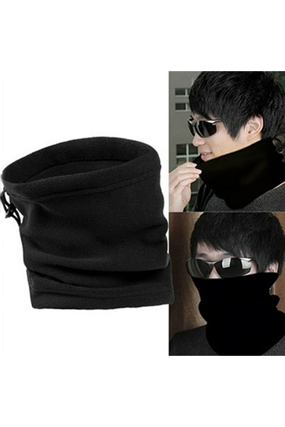 Polar Fleece Neck Warmer Thermal Snood Scarf Hat Ski Snowboarding Wear