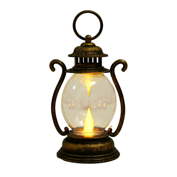 Yesbay Retro LED Electronic Candle Lamp Long-Lasting Safe Eco-Friendly Decorative Gift Lantern with Easy Battery Replacement