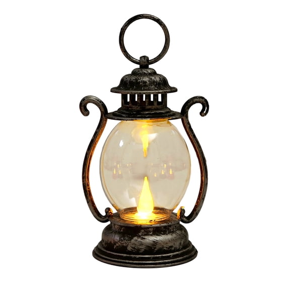 Yesbay Retro LED Electronic Candle Lamp Long-Lasting Safe Eco-Friendly Decorative Gift Lantern with Easy Battery Replacement