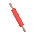 thumbnail image 1 of Yesbay Rolling Pin Wooden Handle Good Toughness Silicone Wooden Handle Rolling Pin for Kitchen,Red, 1 of 8