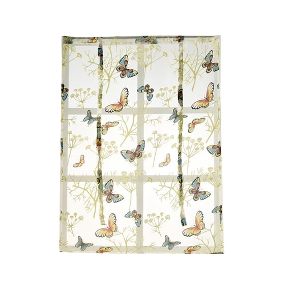 Yesbay Roman Blind Flower Pattern Elegant Window Curtain for Home,100cmx120cm