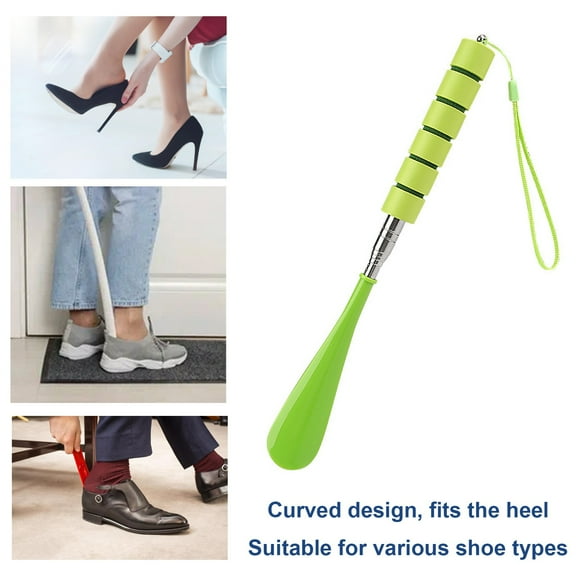 Yesbay Shoe Horn Telescopic Anti-slip Handle,Men Women Boots Casual Sports Dress Shoe Lifter Helper Shoe Accessories