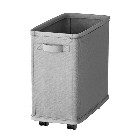 Yesbay Slim Laundry Basket with Wheels Large Capacity Strong Load-bearing Foldable Design Laundry Hamper Dirty Clothes Basket