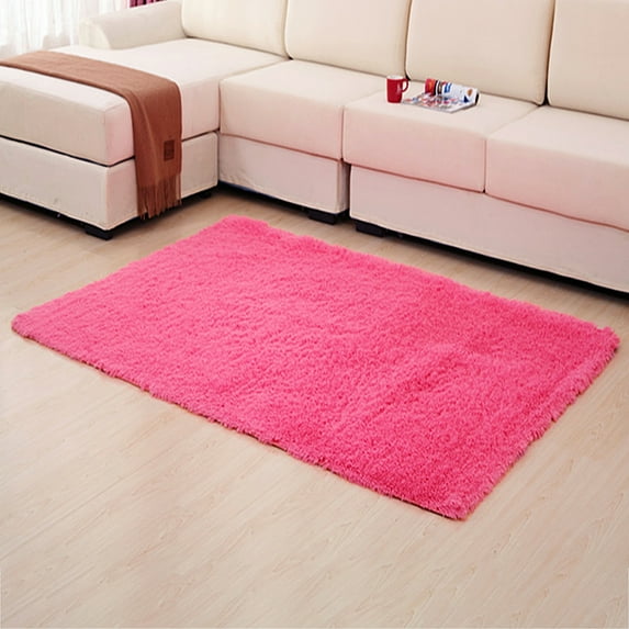 Yesbay Solid Color Floor Mat Sofa Cushion Living Room Bedroom Carpet Home Decoration,Grass Green