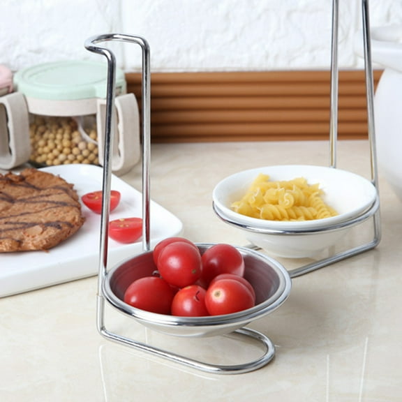 Yesbay Soup Ladle Holder Removable Prevent Drips Stainless Steel Eating Hotpot Soup Spoon Rack for Restaurant
