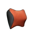 thumbnail image 1 of Yesbay Space Memory Foam Car Lumbar Support Auto Neck Pillow Headrest Head Restraint,Orange, 1 of 8