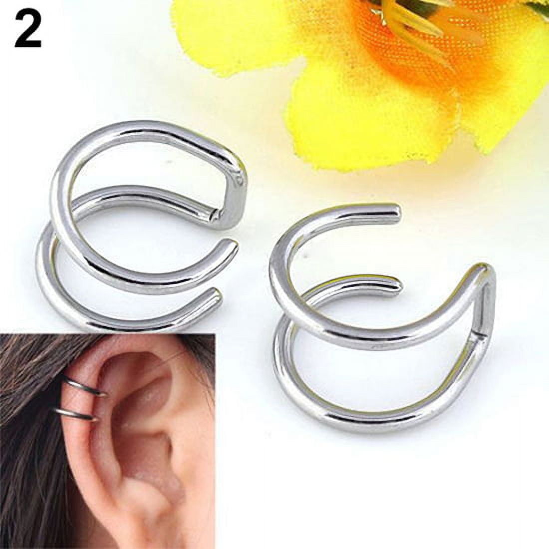 LAURITAMI Stainless Steel Ear Cuff Helix Cartilage India | Ubuy