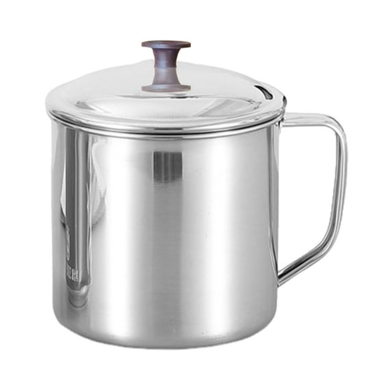 Yesbay Stainless Steel Cup with Lid Camping Coffee Mug Insulated Tea Cup for Travel Shatterproof Metal Juice Mug