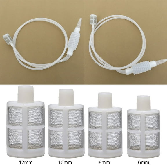 Yesbay Stainless Steel Mesh Siphon Filter for Home Brewing Red Wine Beer Making Tool,8mm