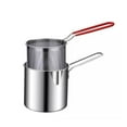 thumbnail image 1 of Yesbay Tempura Fryer Pan with Strainer Basket Stainless Steel Kitchen Fryer for Frying Chicken Porridge And Soup, 1 of 7