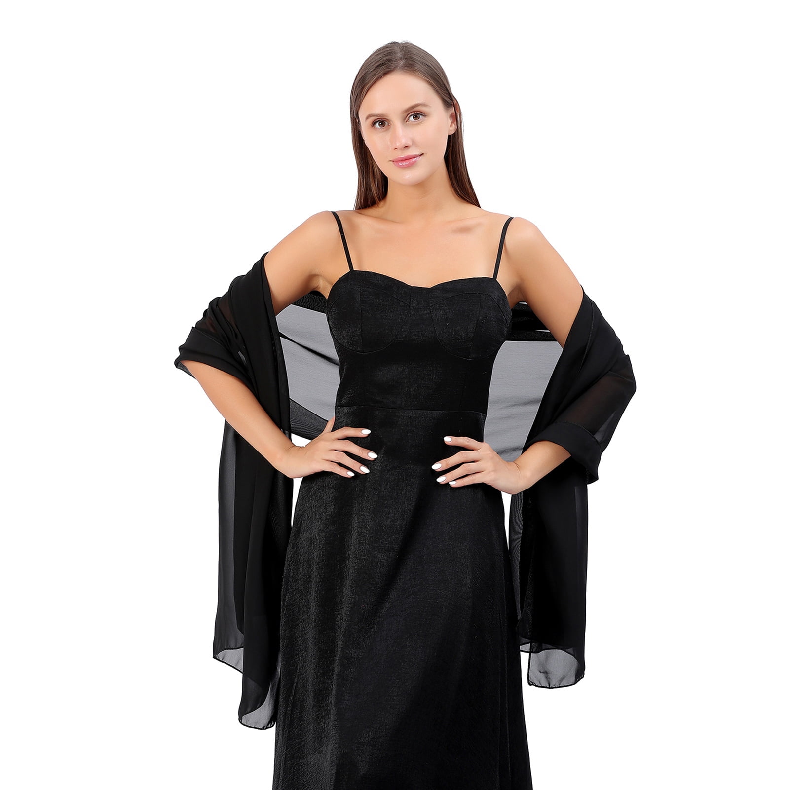 Yesbay Thin Chiffon Evening Dress Shawl Bride Bridesmaid Wedding Dress  Cheongsam Party Shawl Scarf - Walmart.com