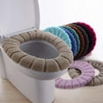 thumbnail image 1 of Yesbay Toilet Seat Cover Comfortable Reusable Fiber Washable Toilet Seat Cushion for Bathroom,Random Color, 1 of 8