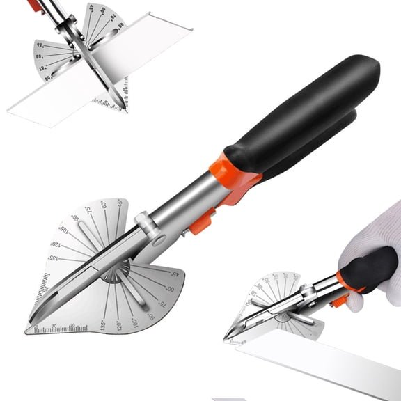 Yesbay Trunking Miter Shears with Ergonomic Handle ,Angular Cutting Multifunctional Molding Angular Trim Cutter Hand Tool