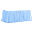 thumbnail image 1 of Yesbay Tulle Table Skirt for Rectangular Tables Wrinkle Free Table Cloth with Tutu Skirt Reusable Tablecloth, 1 of 8