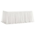 thumbnail image 1 of Yesbay Tulle Table Skirt for Rectangular Tables Wrinkle Free Table Cloth with Tutu Skirt Reusable Tablecloth, 1 of 8