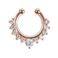 thumbnail image 1 of Yesbay U-shape Non Piercing Fake Clip On Septum Clicker Nose Ear Lip Ring Hoop, 1 of 6