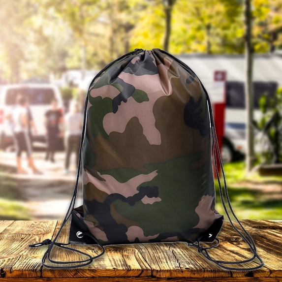 Yesbay Ultra-light Camouflage Drawstring Pocket Multifunctional Backpack for Sports,Camouflage