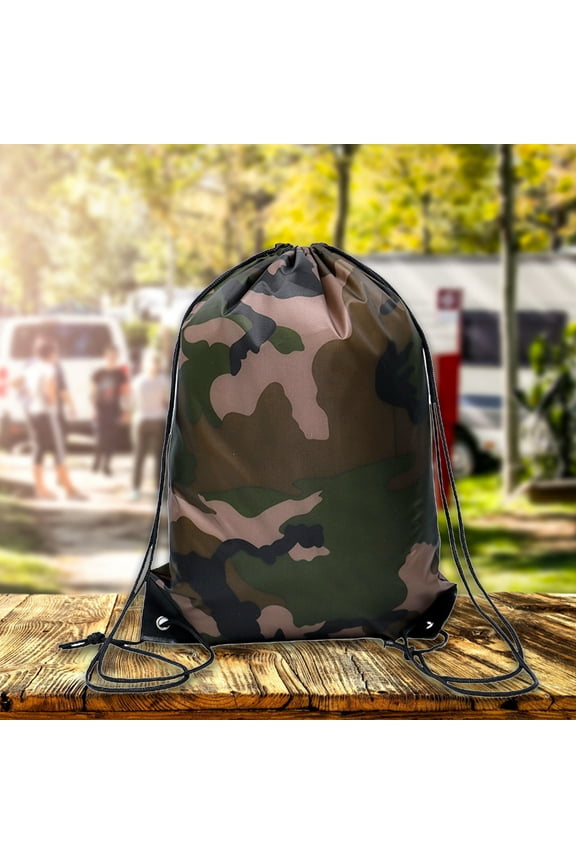 Ultra-light Camouflage Drawstring Pocket Multifunctional Backpack for Sports,Camouflage