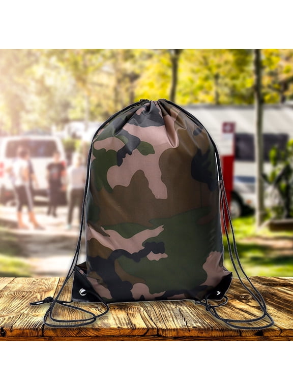 Ultra-light Camouflage Drawstring Pocket Multifunctional Backpack for Sports,Camouflage