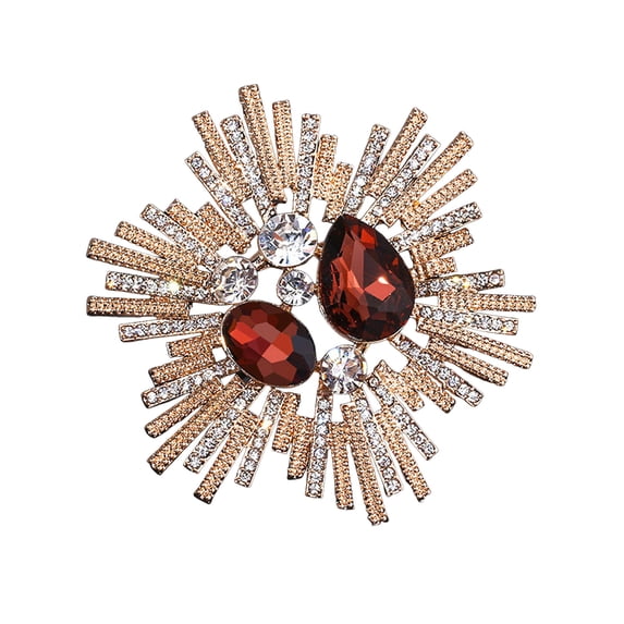 Yesbay Unisex Brooch Flower Shape Decor Retro Bag Suit Coat Collar Hat Scarf Decoration Clothes Pin Party Prom Bride Wedding Garment Jewelry