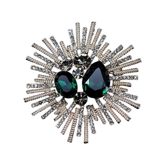 Yesbay Unisex Brooch Flower Shape Decor Retro Bag Suit Coat Collar Hat Scarf Decoration Clothes Pin Party Prom Bride Wedding Garment Jewelry