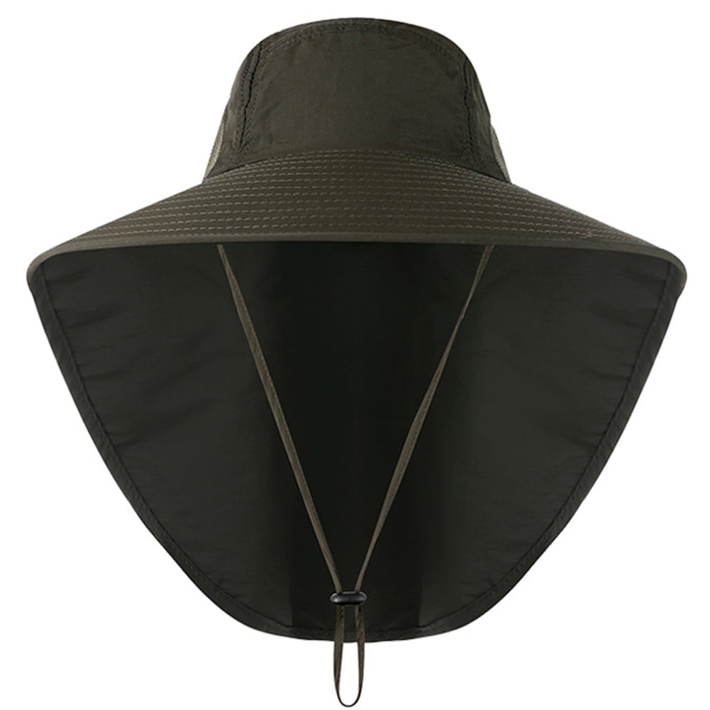 Yesbay Unisex UV Protection Cap Summer Outdoor Fishing Climbing Sun Hat  with Neck Flap 