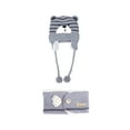 thumbnail image 1 of Yesbay Unisex Winter Baby Bear Stripe Knit Hat Cap Scarf Earmuff Warm Set-Grey, 1 of 8