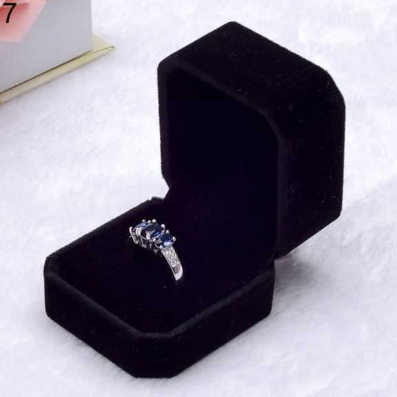 Yesbay Velvet Engagement Wedding Earring Ring Pendant Jewelry Display Box Gift Case